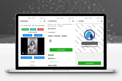 简约短视频去水印加图片多样化加水印微信小程序源码下载支持多流量主