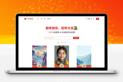 AI一键生成微信红包封面系统源码