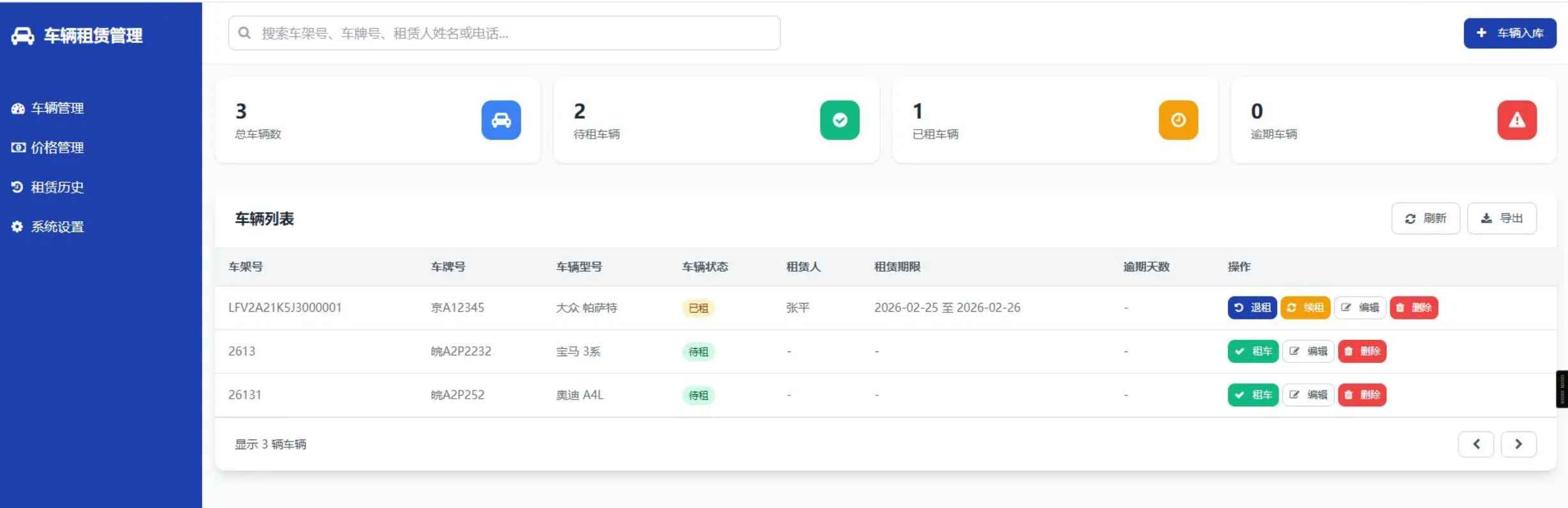 西数多功能租车系统源码插图 西数多功能租车系统源码插图